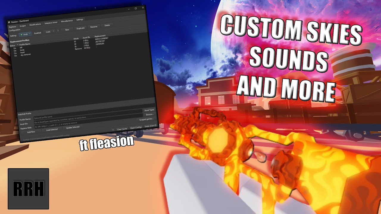 Fleasion Rivals How To Get CUSTOM HIT SOUNDS + SKIES In Rivals (Fleasion v2) - YouTube