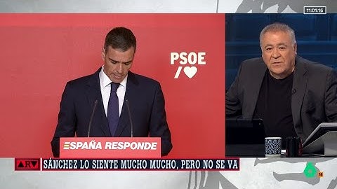 Ferreras, tajante tras el escándalo de Cerdán: "La respuesta de Sánchez es raquítica"