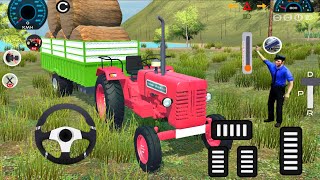 Real Tractor Games 2026 | Mahindra 4x4 Realistic Cargo Tractor Offroad Driving | Android GamePlay screenshot 4