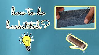 How to do backstitch? | Tutorial 2