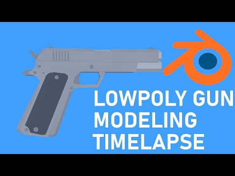 Let S Model Low Poly Gun In 10 Minutes Ep 3 Blender 2 79 Youtube - how to make a low poly gun blender roblox