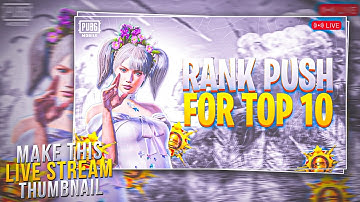 How To Make Pubg/Bgmi Live Stream Thumbnails On Android | Gaming Live Stream Thumbnails Tutorial