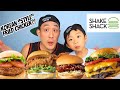 SHAKE SHACK!! BURGERS + FRIES + TRYING THE LIMITED TIME OFFERED KOREAN FRIED CHICKEN BURGER! MUKBANG