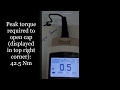 Cap torque tester measuring in paper boat  mark10 usa  agaram industries india