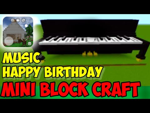 MUSIC DI MINI BLOCK CRAFT | SONG HAPPY BIRTHDAY
