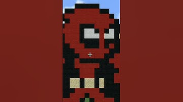 DEADPOOL | MINECRAFT PIXEL ART | #minecraft #pixelart #shorts #trending #youtube  #deadpool
