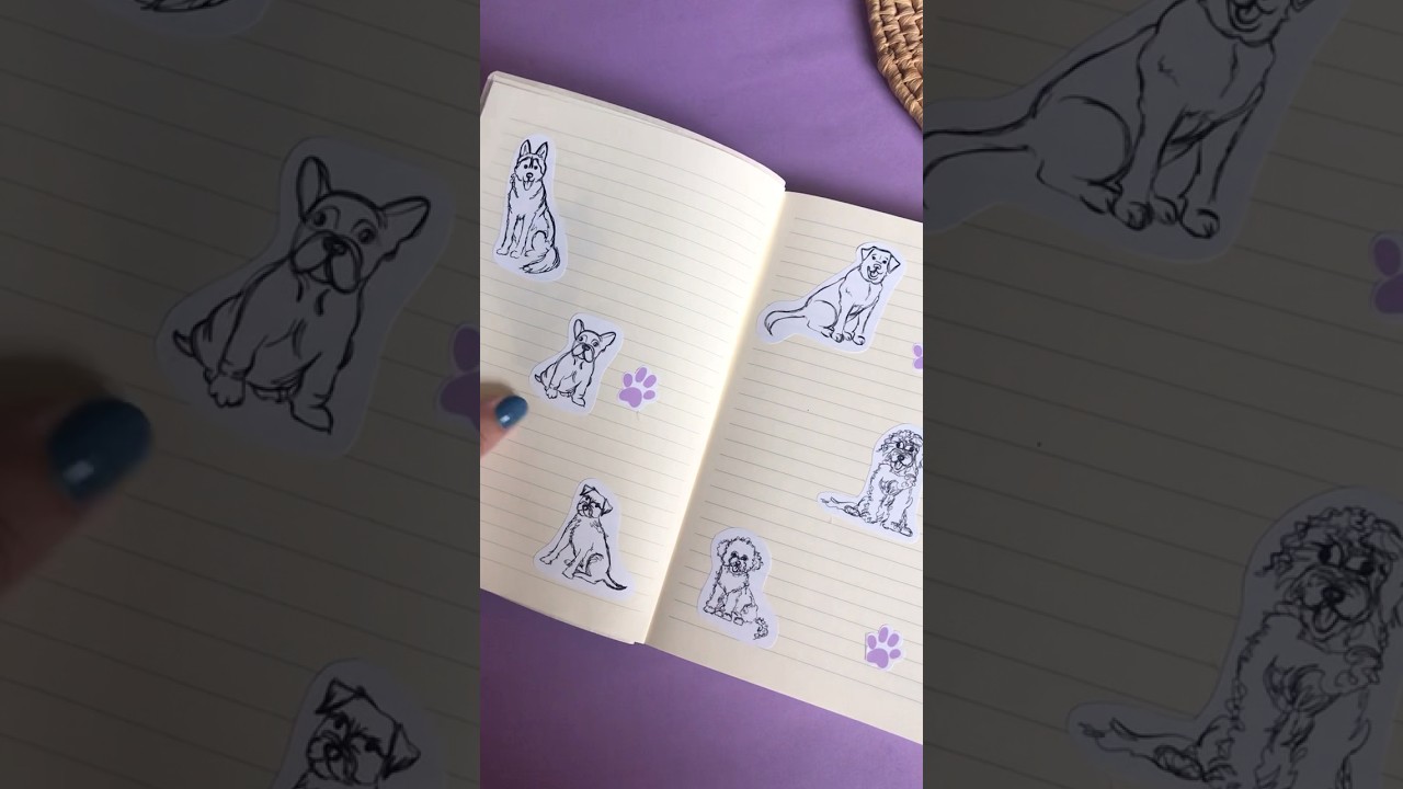 Dog Stickers for Planners etc 🐾