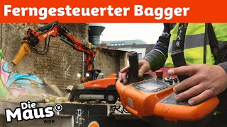 Mit Roboterbaggern genauer abreißen | DieMaus | WDR