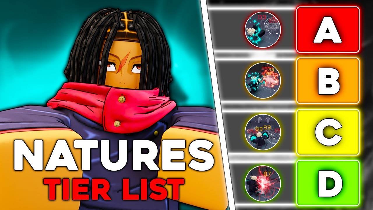 FULLY UPDATED CURSED NATURE Tier List For Jujutsu Infinite.. YouTube