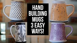 Hand Building Mugs  Three EASY Ways!