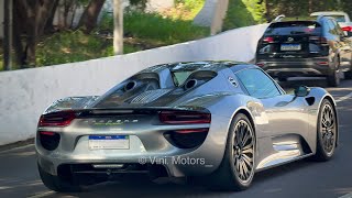 PORSCHE 918 SPYDER RODANDO PELAS RUAS DE SP!!(by:Vinícius)