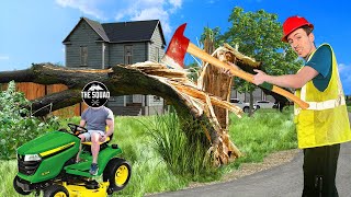 Angry Old Man Let Me Mow His Yard and This Happened! | Farm Sim 22 (w/ @SquadGamersHD )