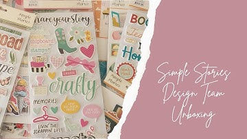 Simple Stories Design Team April Unboxing | ColieBing | Simple Stories New Collections April Release