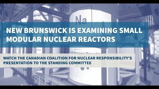 Canadian Coalition For Nuclear Responsibility Presentation To The Standing Committee Examining Smrs
