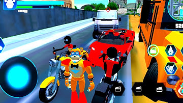 Bear Rope Hero - Gameplay - Bear Rope Hero Security City -Walkthrough Part 1 (Android,iOS)