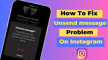 How To Fix Unsend Message on Instagram | Instagram Unsend Message Not Working Solution