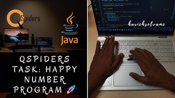 Java Program to Check Happy Numbers | QSpiders Assignment Solved