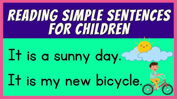 Part 5 -- Learn to Read Simple Sentences -- Develop Reading & Vocabulary Skills for Children