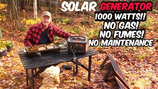 Light 1000 Watt Off-Grid Solar Power Station & Generator Jackery Explorer 1000 & SolarSaga 100W