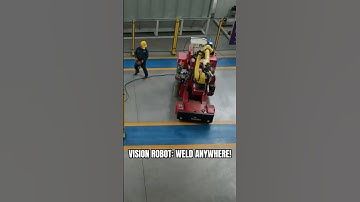 🤯 ROBOT MOVES & WELDS! Visual Recognition on HUGE Parts!#evsrobot #welding #visionwelding