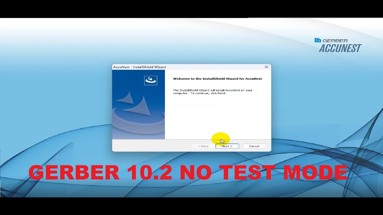 Gerber Accrumark 10.2 Full Installation Without test mode working all windows