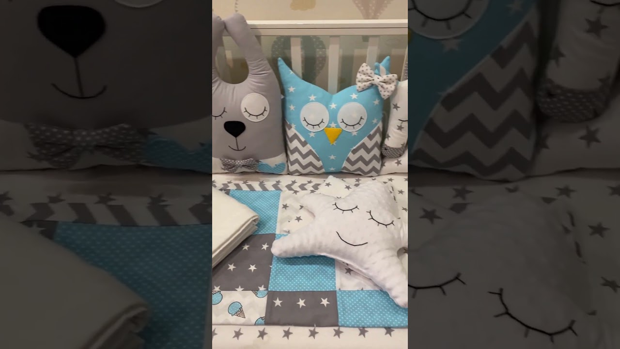 Бортики в кроватку для новорожденного #бортики #бортикивкроватку