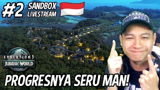 LANJUT KARENA SERU PARAH YG GA NGIKUTIN NYUSUL YUK | Jurassic World Evolution 3 #3 Sandbox #2