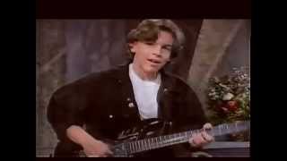 Nathan Cavaleri giving a guitar lesson 1996)