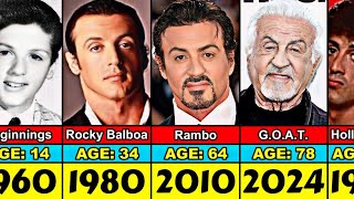 Sylvester Stallone Transformation From 0 to 78 Year Old (Updated)