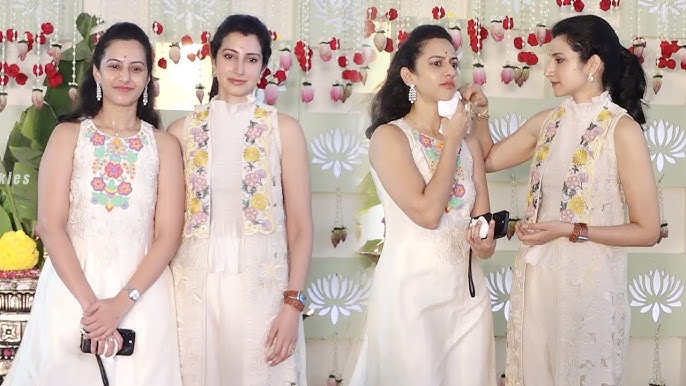 Balakrishna Daughters Nara Brahmani & Tejaswini Visulas at Akhanda 2 Movie  Opening Ceremony