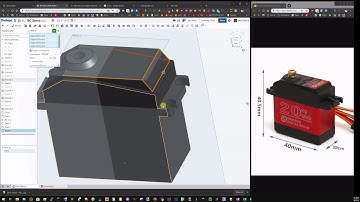 Onshape Modeling - Servo Motor 2x Video Speed