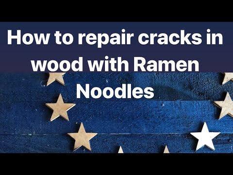 RAMEN REPAIR PARODY  How to repair cracks in wood using Ramen Noodles Meme