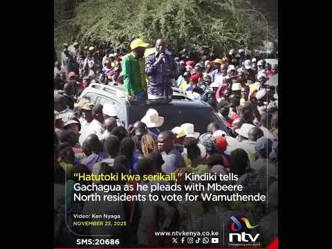 Hatutoki Kwa Serikali Kindiki Tells Gachagua Pleads With Mbeere Residents To Elect Wamuthende