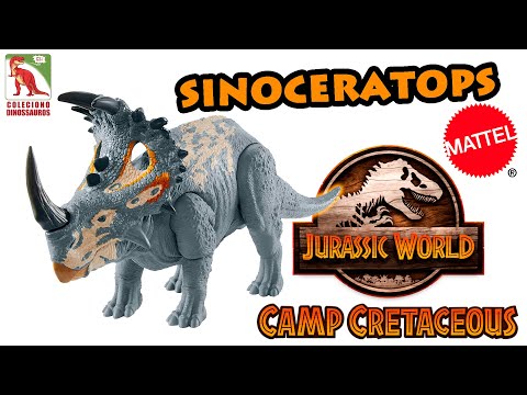 Sinoceratops Acampamento Jurássico Mattel - Review PT_BR e comparação!