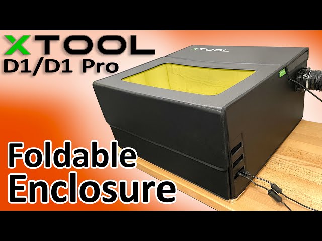 xTool Enclosure: Foldable and Smoke-proof Cover for D1/D1 Pro and Other Laser Engravers