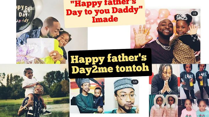 IMADE DAVIDO'S DAUGHTER CELEBRATE HIM ON FATHER'S DAY/WIZKID,NAIRA MARLEY /TONTOH DIKEH KIDS ON FATH