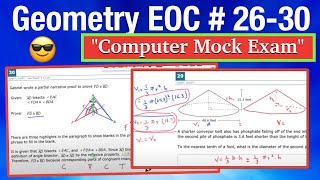 Geometry EOC - #26-30 Computer Practice Exam, Calculator Day
