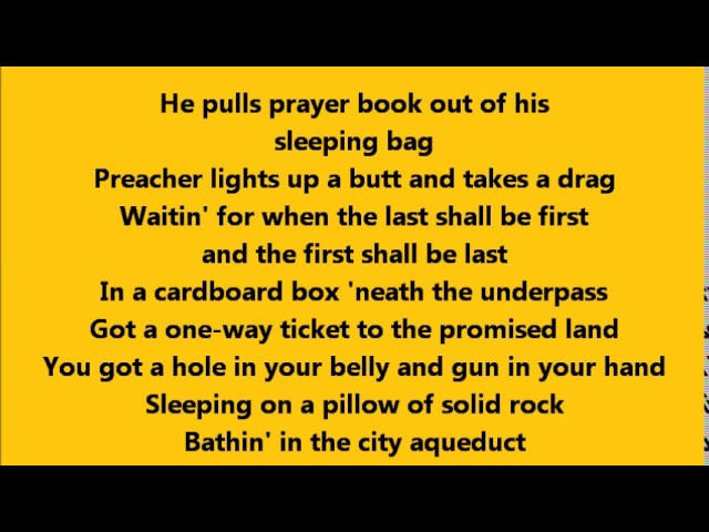 Bruce Springsteen song: The Wrestler, lyrics