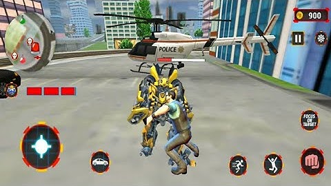 Bumblebee Destroys Fake Police–Grand Robot Car Transform Game Gameplay#2