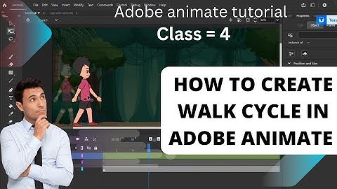 Adobe animate cc 2024 : how to create walk cycle in adobe animate cc, 2d animation