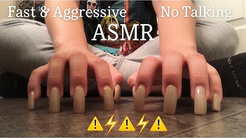 Fast & Aggressive Build Up Floor Tapping & Scratching ASMR (No Talking)