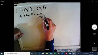 Math 102 April 28 Chapter 3 Section 5 Finding the Equation of a Line