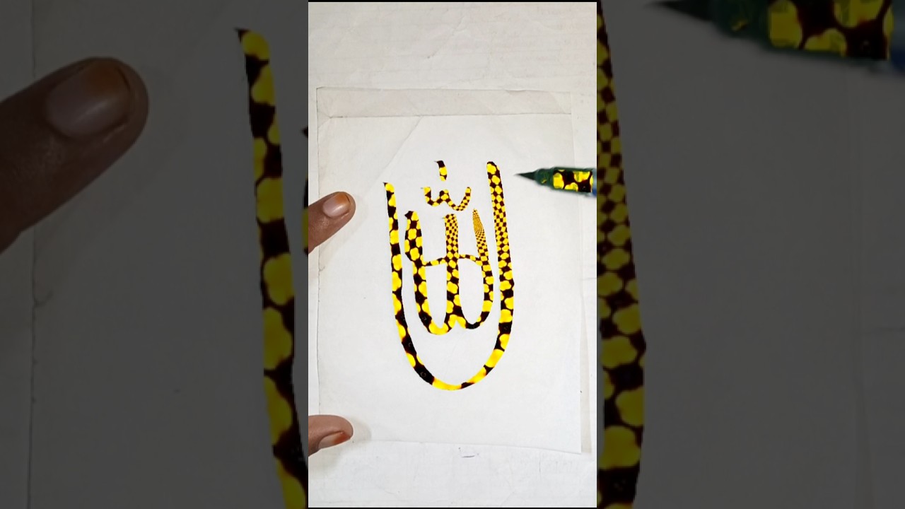 Dusra kalma sahadat 🤲❤️#islamic calligraphy arabic Allah #youtube