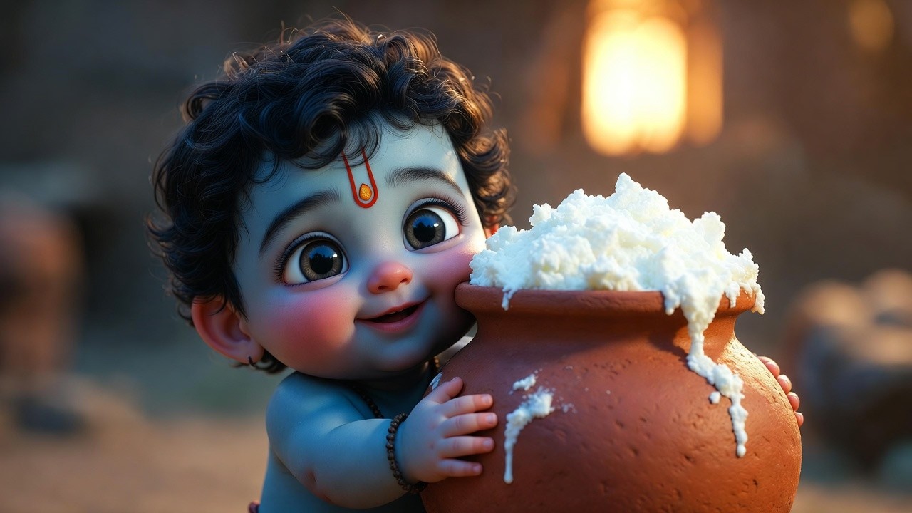 Achyutham Keshavam Krishna Damodaram 🙏 | Superhit Krishna Bhajan | Peaceful Devotional Song