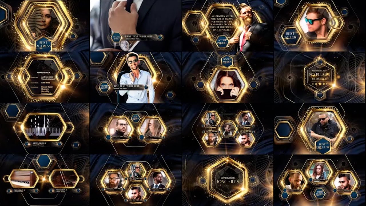 Awards pack (3) | After Effects Templates | We Provide Editing Service