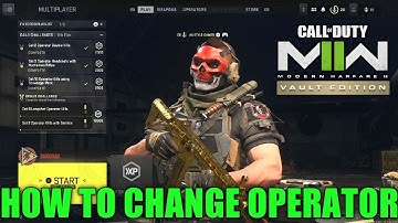 How to Change Operator MW2 | MW2 How to Change Operators | MW2 Operators |Modern Warfare 2 Operators