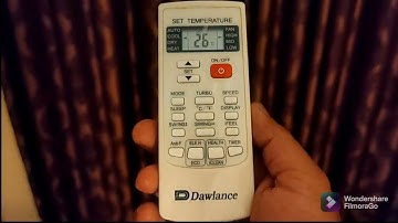 Dawlance AC remote full setting | Best DC inverter ac remote setting