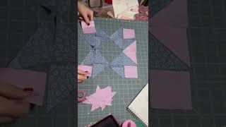 Easy Quilt Block Love The Purple Fabric Love The Super Pretty Blue.