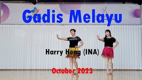 Gadis Melayu Linedance demo Beginner @ARADONG linedance