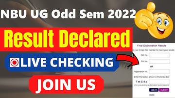 NBU UG Odd Sem 2022 Result (Declared) - Check University of North Bengal Result Here